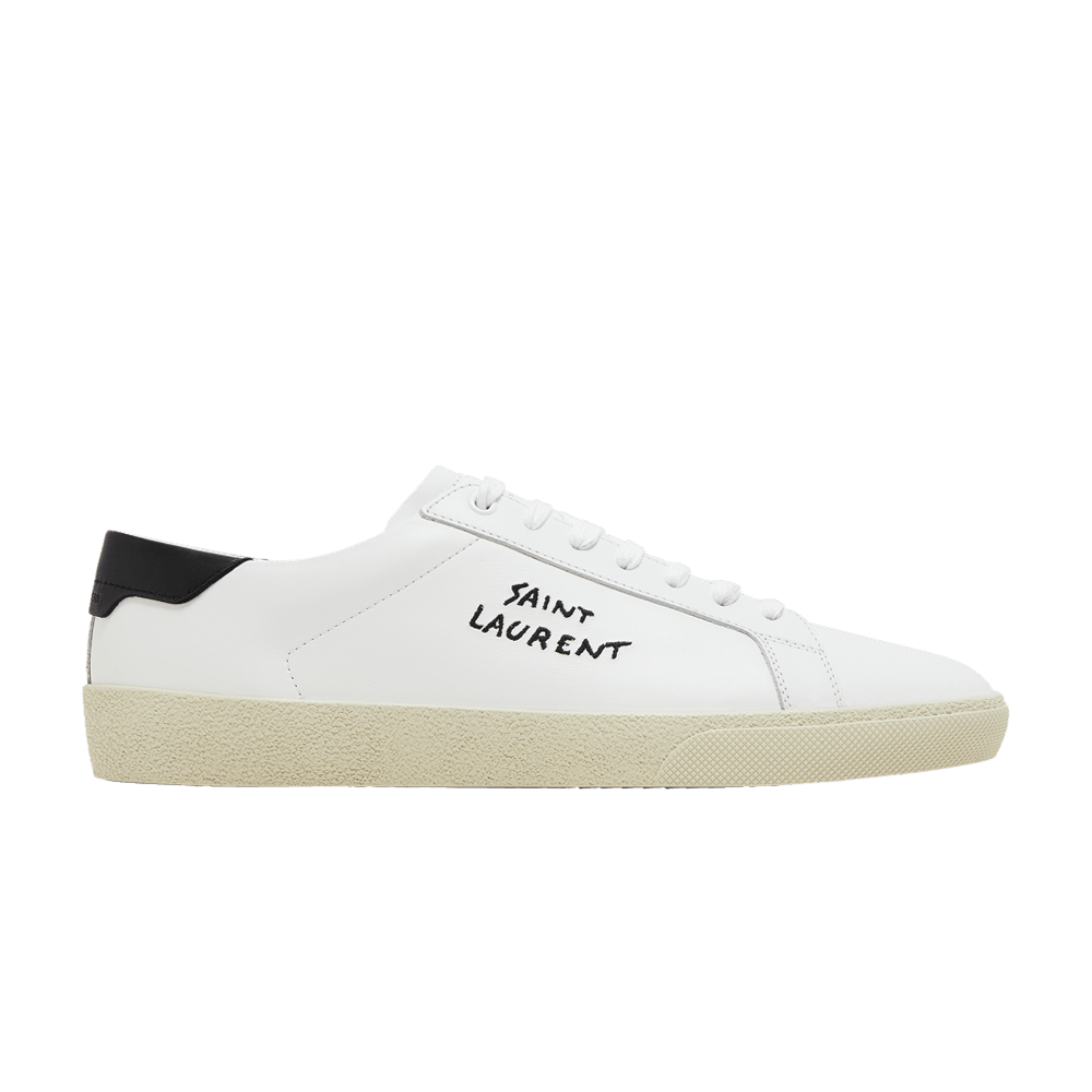 Saint Laurent SL-06 Court Leather 'White Black' 2023 фото